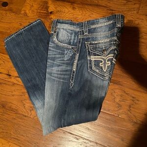 Rock revival men’s jeans
